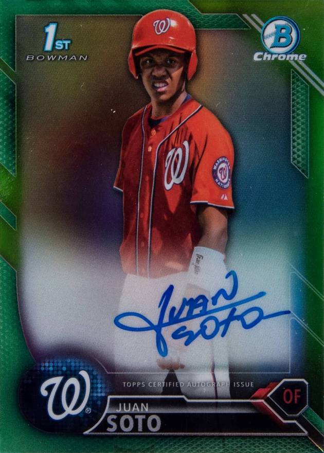 2016 Bowman Prospect Autographs Juan Soto #JS  Baseball Card