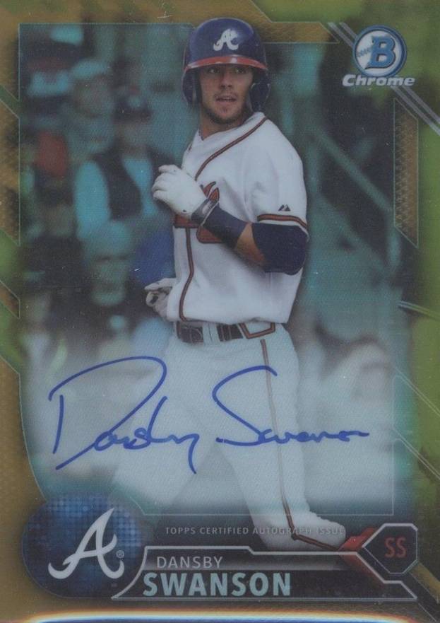 2016 Bowman Prospect Autographs Dansby Swanson #DS Baseball Card