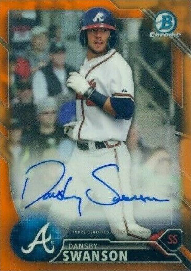 2016 Bowman Prospect Autographs Dansby Swanson #DS Baseball Card