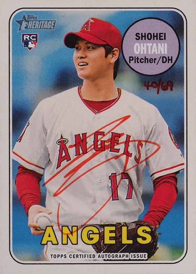 2018 Topps Heritage Real One Autographs Shohei Ohtani #SO Baseball Card