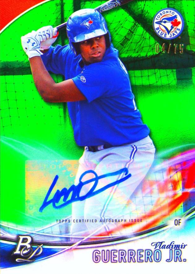 2016 Bowman Platinum Top Prospects Autograph Vladimir Guerrero Jr. #TPAVG Baseball Card
