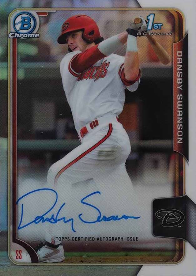 2015 Bowman Chrome Draft Pick Autograph Dansby Swanson #BCADS Baseball Card