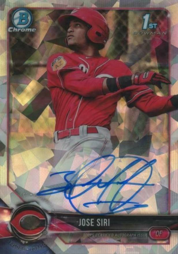 2018 Bowman Chrome Prospects Autographs Jose Siri #CPAJS Baseball Card