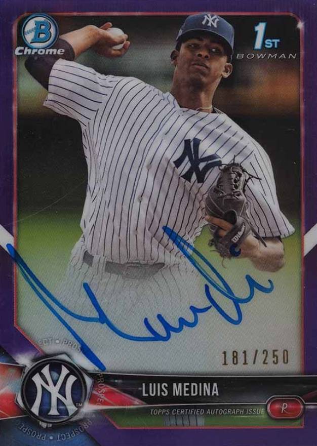 2018 Bowman Chrome Prospects Autographs Luis Escobar #CPALE Baseball Card