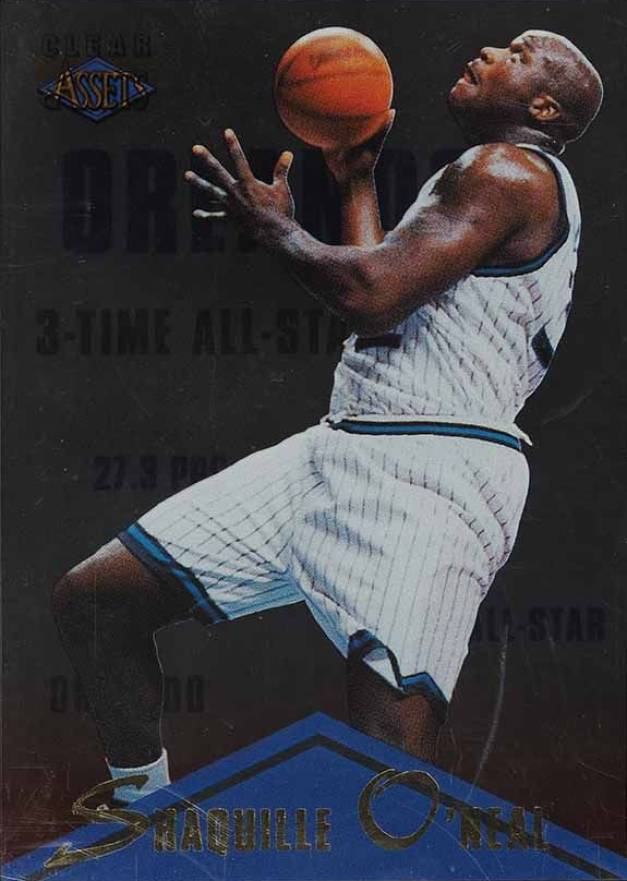 1996 Classic Clear Assets Shaquille O'Neal #CA96 Basketball Card