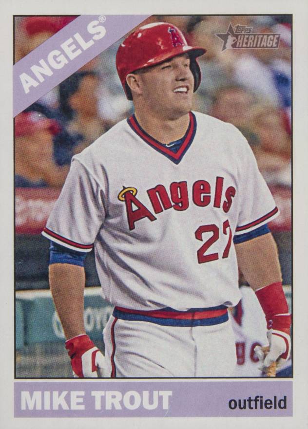 2015 Topps Heritage  Mike Trout #500 Baseball Card
