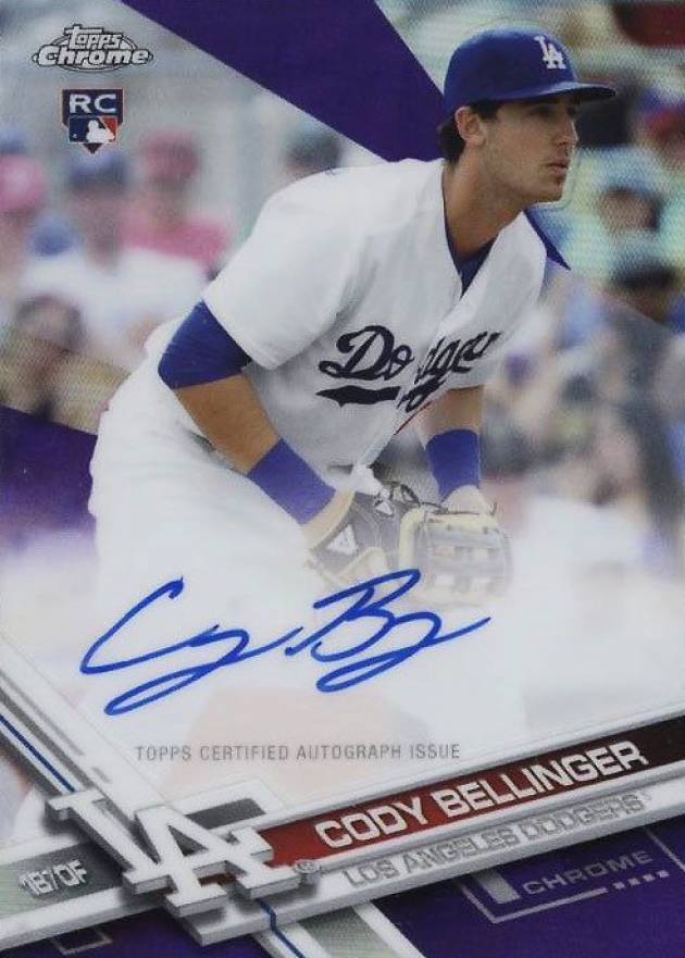 2017 Topps Chrome Rookie Autographs Cody Bellinger #RA-CB Baseball Card