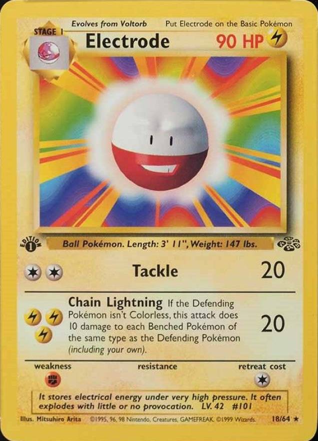 1999 Pokemon Jungle Electrode #18 Non-Sports Card