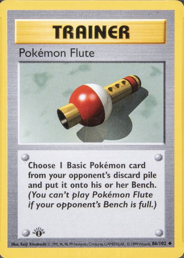 1999 Pokemon Game Pokemon Flute #86 TCG Card