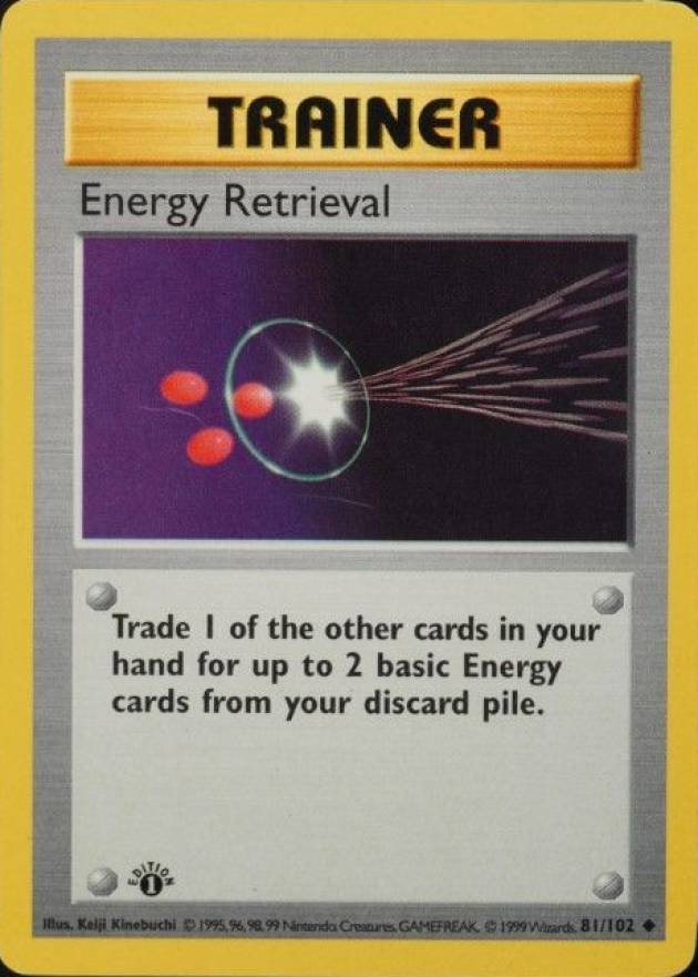 1999 Pokemon Game Energy Retrieval #81 TCG Card