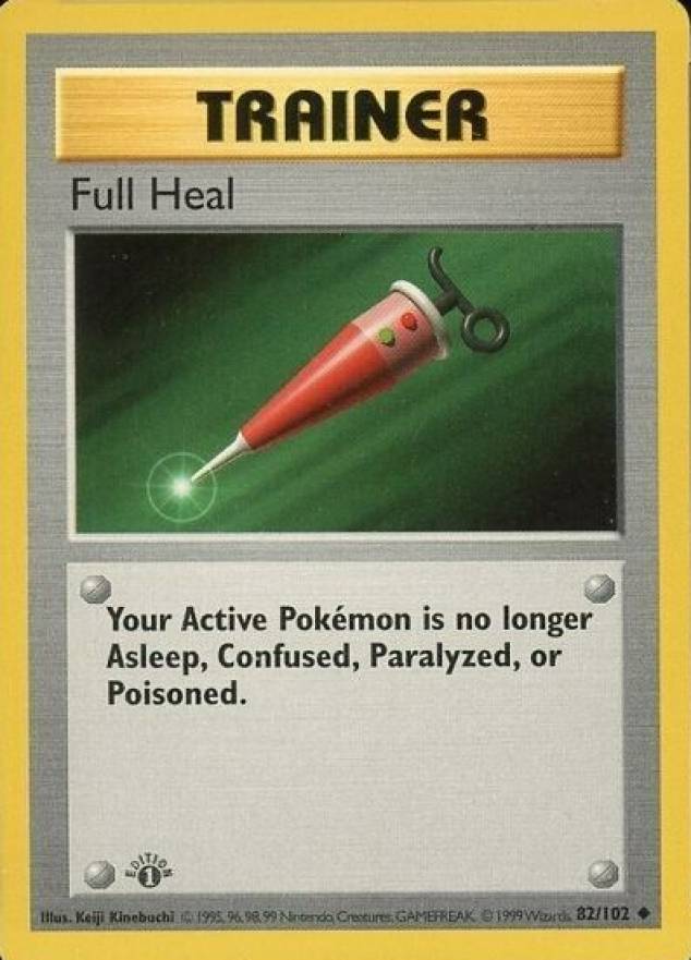 1999 Pokemon Game Full Heal #82 TCG Card