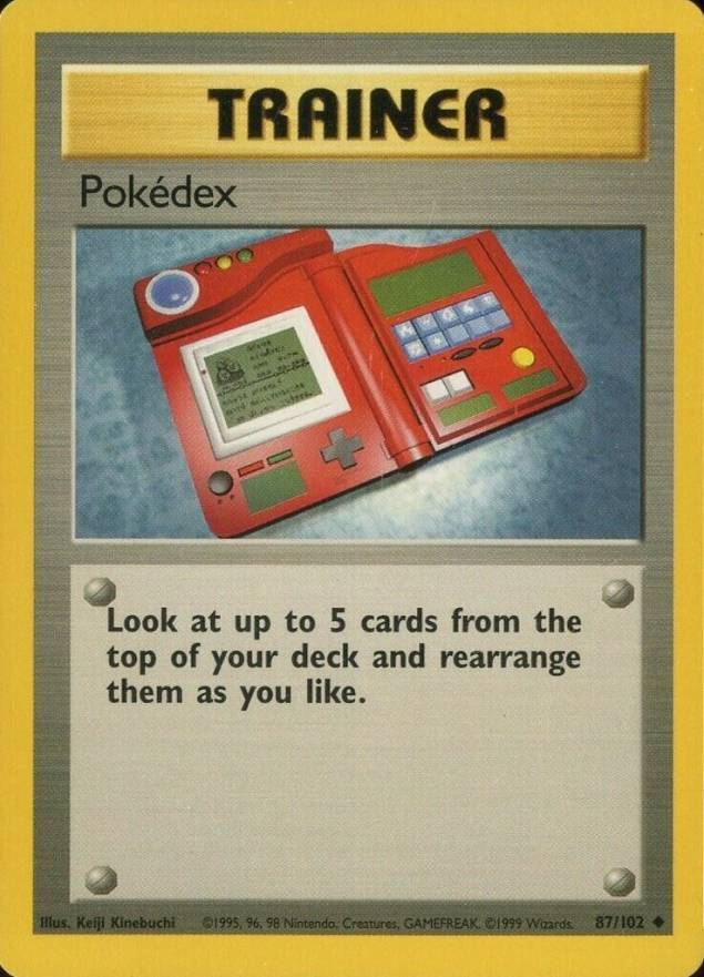 1999 Pokemon Game Pokedex #87 TCG Card