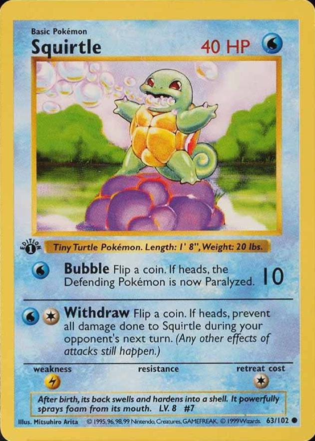 MINT/NM Charmander And Squirtle 1st Edition Team Rocket Card Set