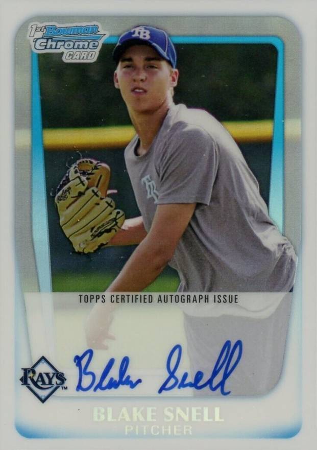 2011 Bowman Chrome Draft Prospect Autographs Blake Snell #BSN Baseball Card