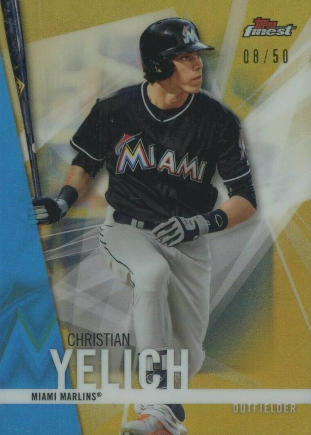 2017 Finest  Christian Yelich #21 Baseball Card