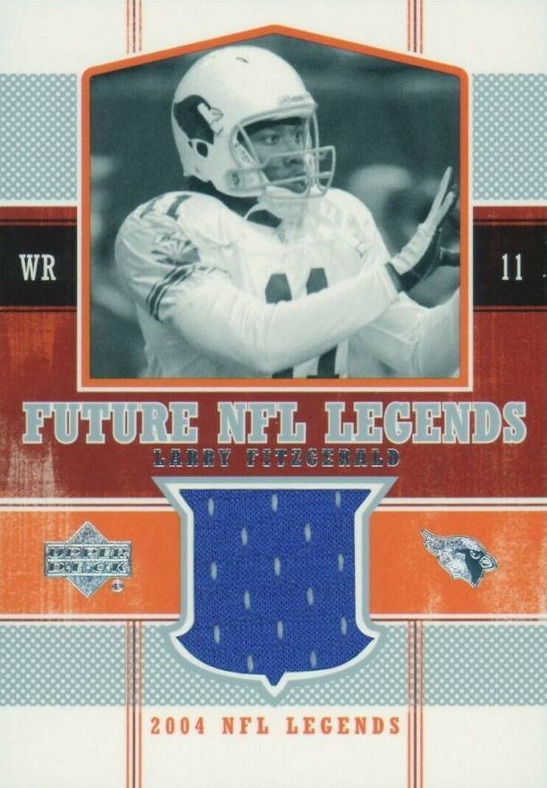 2004 Upper Deck Legends Future NFL Legends Jersey Larry Fitzgerald #FL-LW Football Card