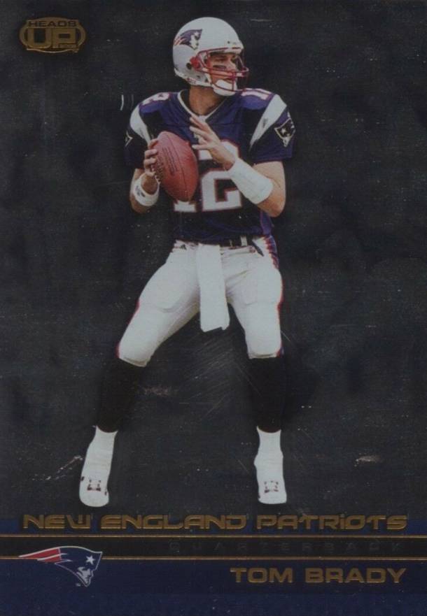 2002 Pacific Heads Up Tom Brady #71 Football Card