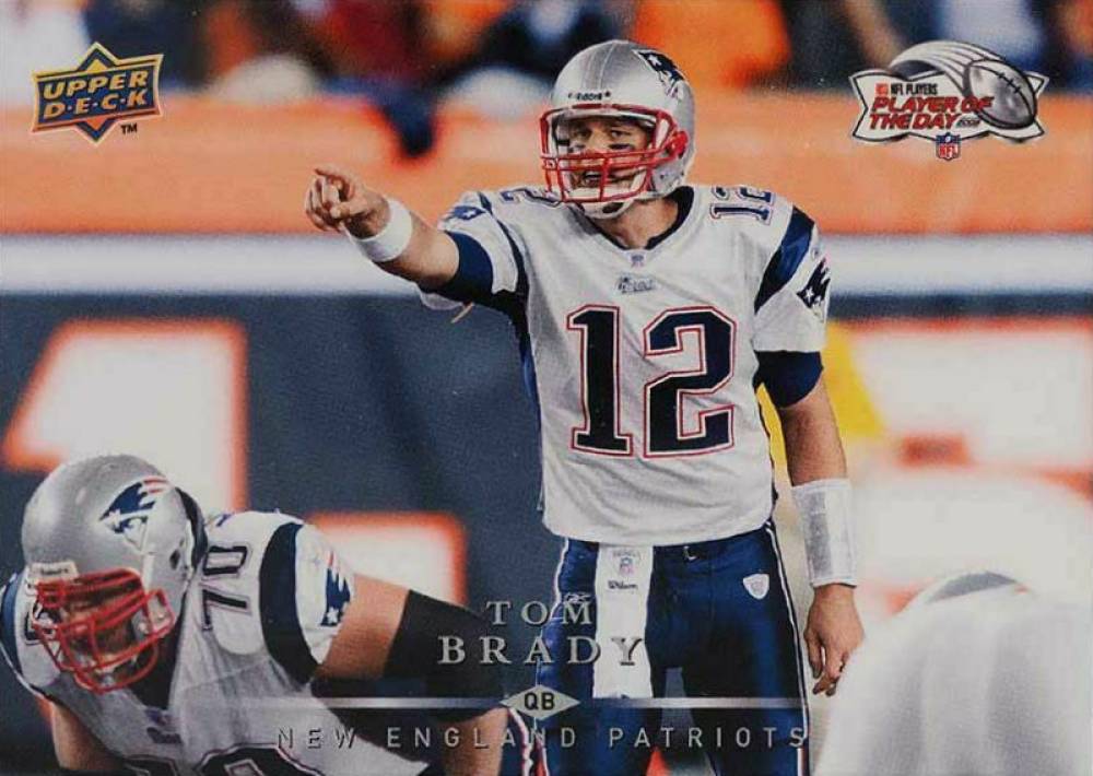 2008 Upper Deck NFL Player of the Day Tom Brady #POD3 Football Card