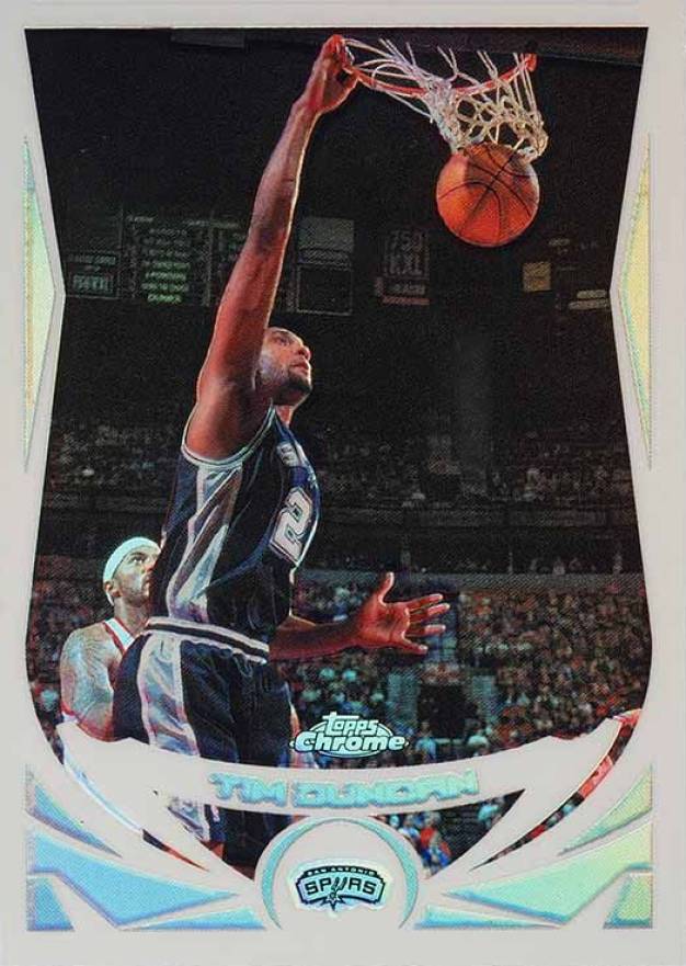 2004 Topps Chrome Tim Duncan #50 Basketball Card