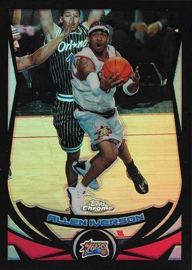2004 Topps Chrome Allen Iverson #1 Basketball Card