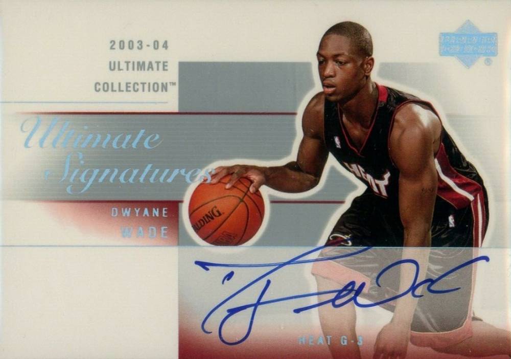 2003 Ultimate Collection Ultimate Signatures Dwyane Wade #DY-A Basketball Card