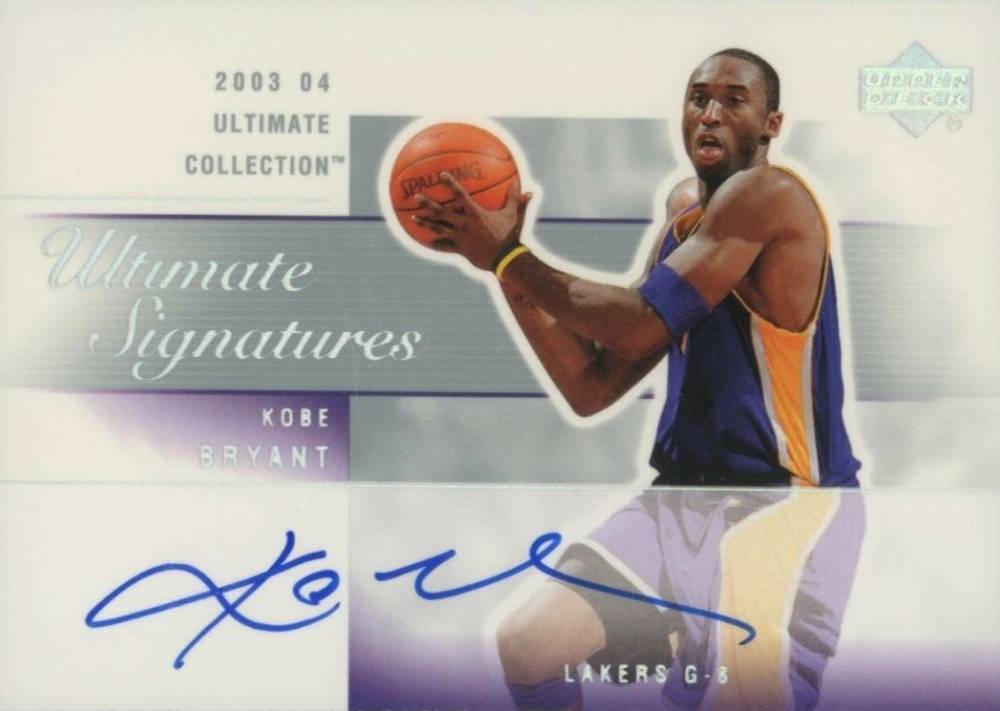 2003 Ultimate Collection Ultimate Signatures Kobe Bryant #KB-A Basketball Card