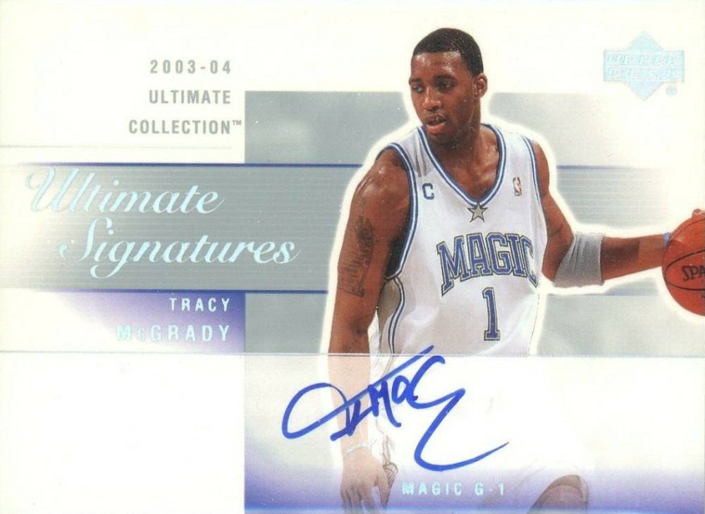 2003 Ultimate Collection Ultimate Signatures Tracy McGrady #TM-A Basketball Card