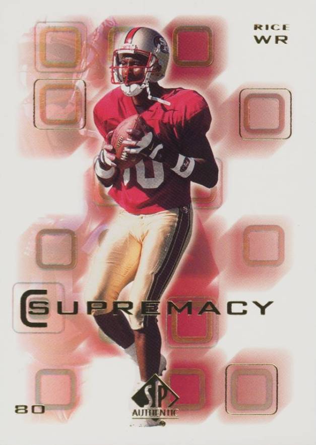2000 SP Authentic Supremacy Jerry Rice #S4 Football Card