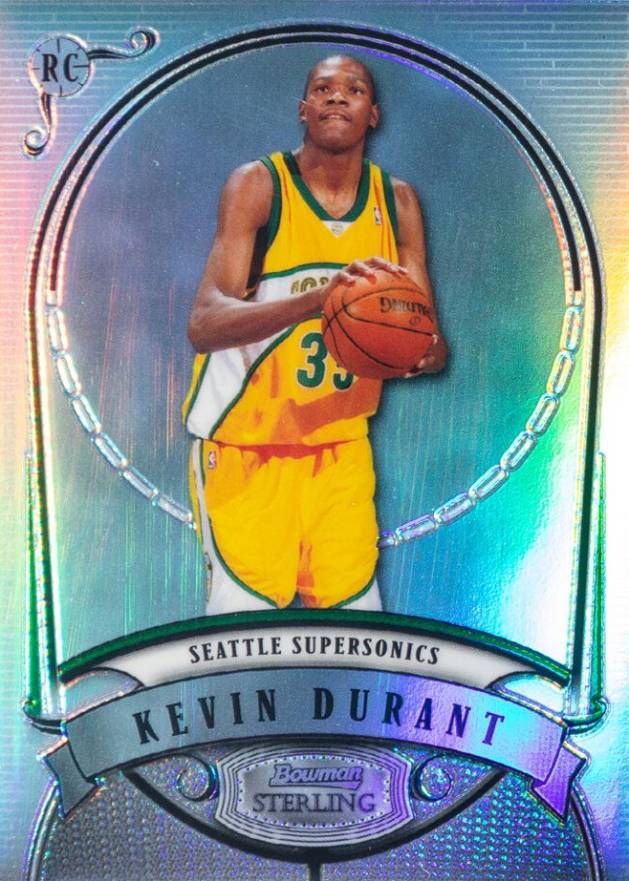 2007 Bowman Sterling Kevin Durant #KD Basketball Card