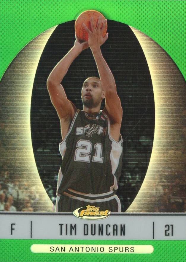 2006 Finest Tim Duncan #9 Basketball Card