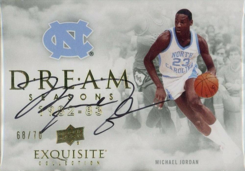 2012 Upper Deck Exquisite Collection Dream Seasons Signatures Michael Jordan #DS-MJ Basketball Card