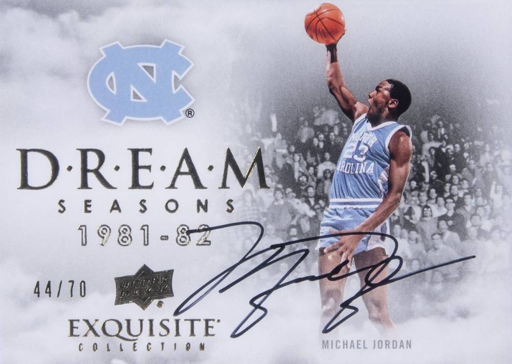 2012 Upper Deck Exquisite Collection Dream Seasons Signatures Michael Jordan #DS-MI Basketball Card
