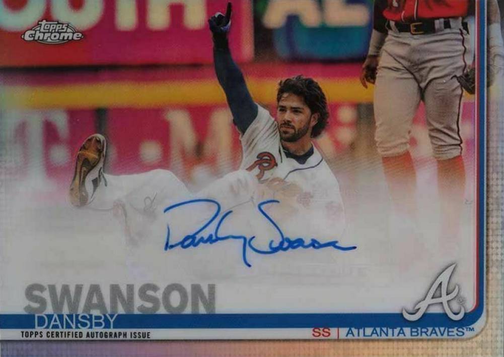 2019 Topps Chrome Update Autographs Dansby Swanson #DSW Baseball Card