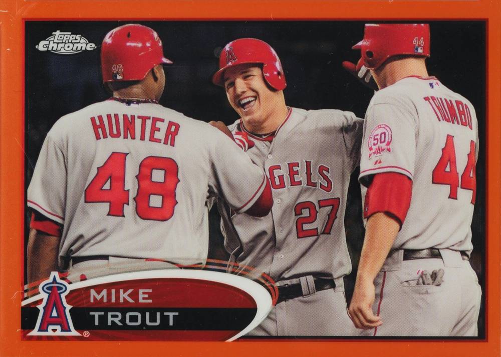 2012 Topps Chrome Mike Trout #144 Baseball Card