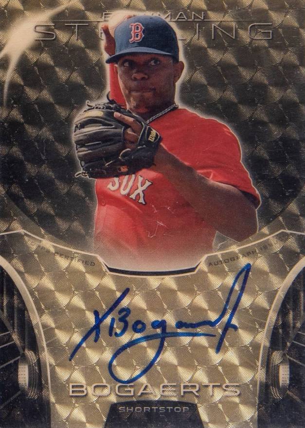 2013 Bowman Sterling Autograph Prospects Xander Bogaerts #XB Baseball Card