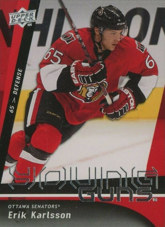 2009 Upper Deck Erik Karlsson #210 Hockey Card