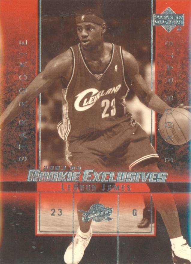 LeBron James 2003-04 Upper Deck Rookie Exclusives Jerseys #J1 (BGS 9.5)