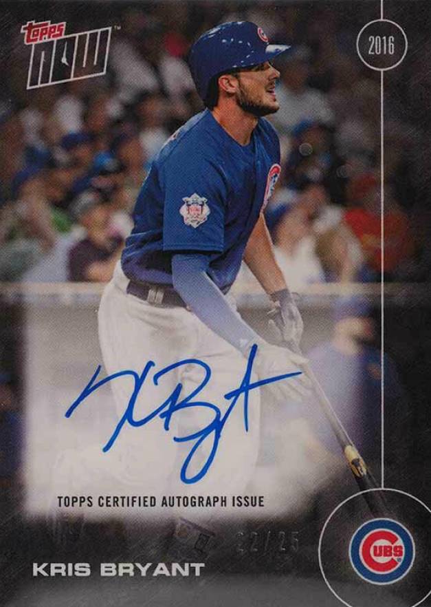 2016 Topps Now Customer Appreciation Autograph Kris Bryant # Baseball Card