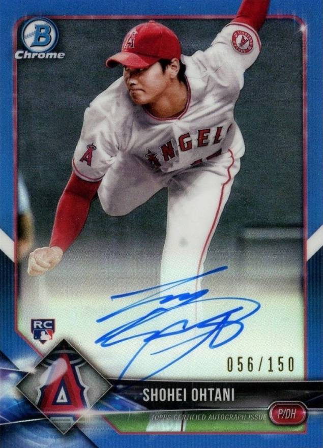 2018 Bowman Chrome Rookie Autograph Shohei Ohtani #CRASO Baseball Card