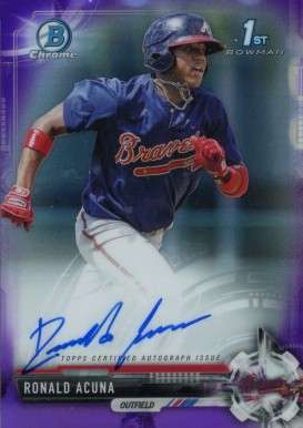 2017 Bowman Prospects Autographs Ronald Acuna Jr. #RA Baseball Card