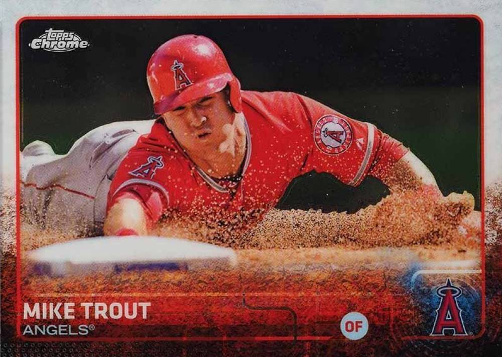 2015 Topps Chrome Mike Trout #51 Baseball Card