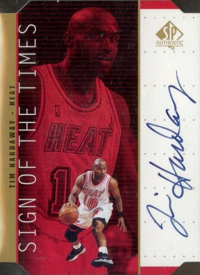 1998 SP Authentic Sign of the Times  Tim Hardaway #TH Basketball Card
