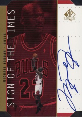 1998 SP Authentic Sign of the Times  Michael Jordan #MJ Basketball Card