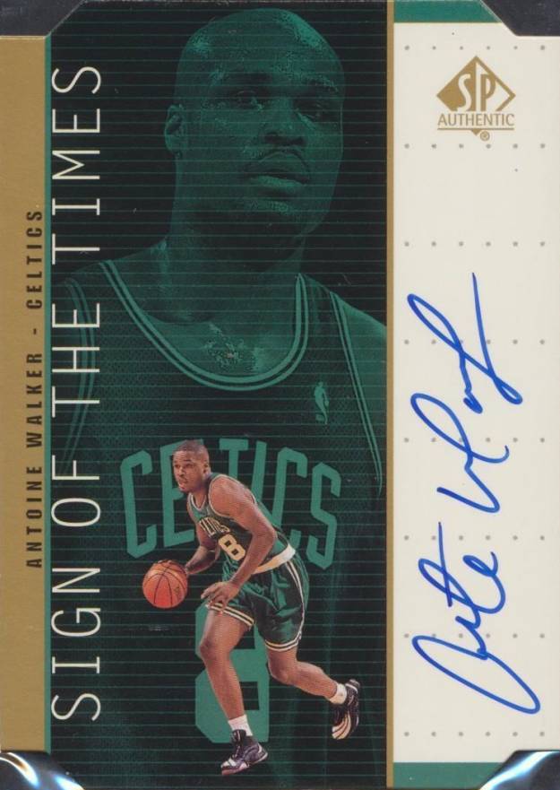 1998 SP Authentic Sign of the Times  Antoine Walker #AW Basketball Card