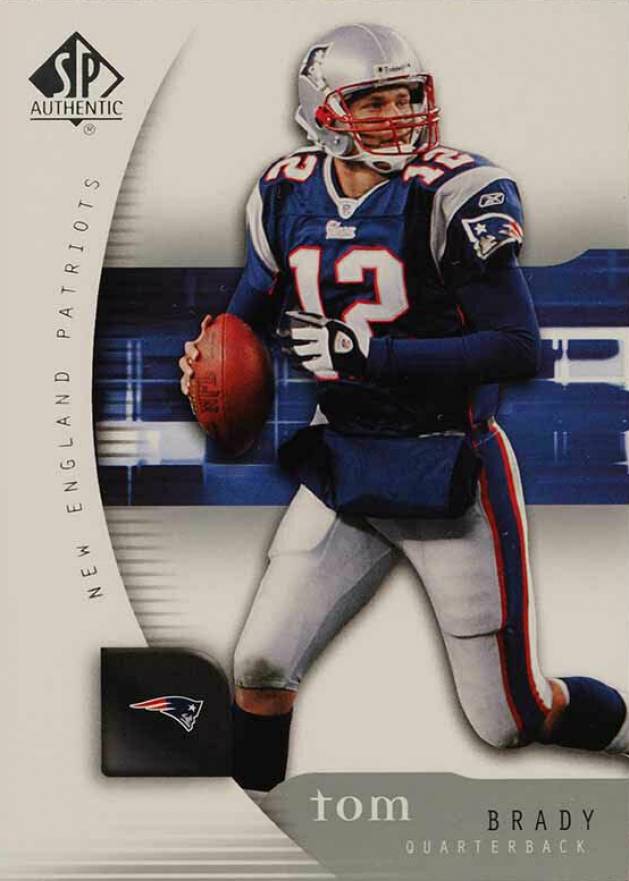 2005 SP Authentic  Tom Brady #50 Football Card