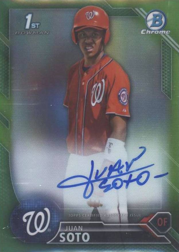 2016 Bowman Prospect Autographs Juan Soto #JS  Baseball Card