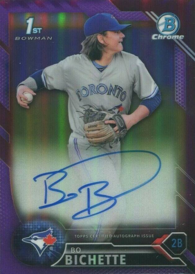 2016 Bowman Draft Chrome Draft Picks Autographs Bo Bichette #CDABOB Baseball Card