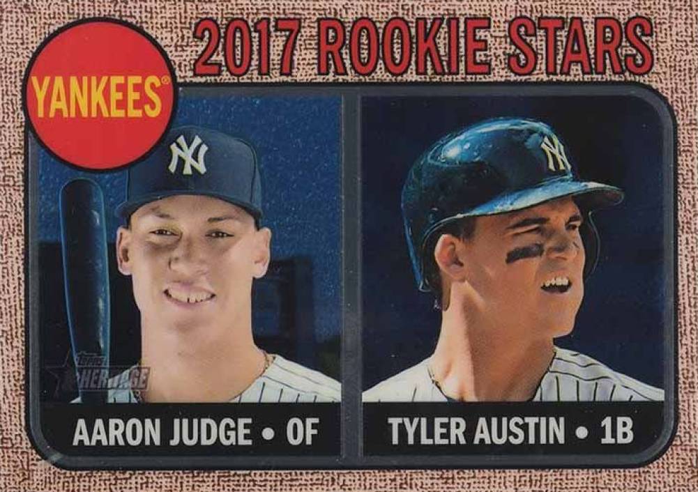 2017 Topps Heritage  Aaron Judge/Tyler Austin #214 Baseball Card