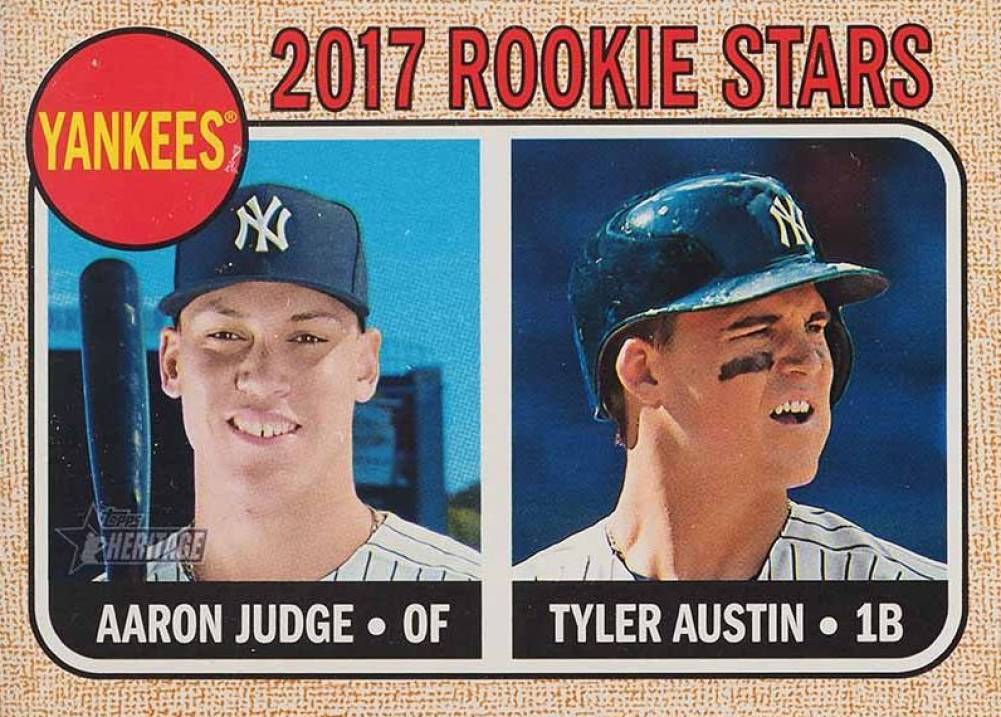 2017 Topps Heritage  Aaron Judge/Tyler Austin #214 Baseball Card