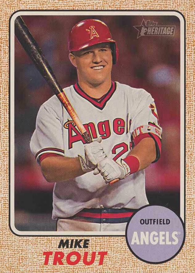 2017 Topps Heritage  Mike Trout #450 Baseball Card